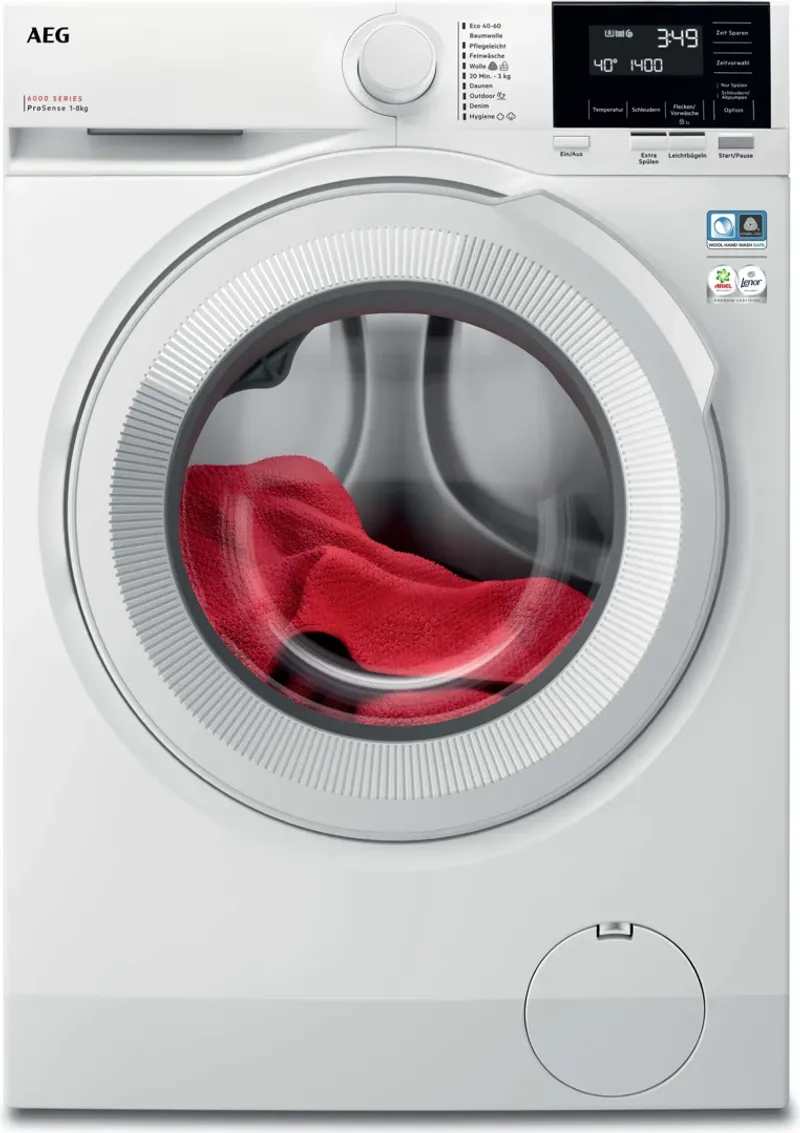AEG LR6A668 washing machine — view 1