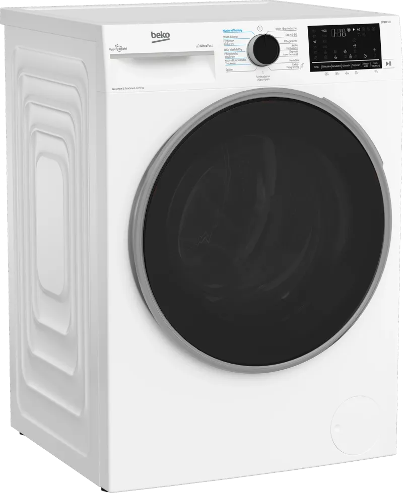 Beko B3DFT512447W (12/8 kg, 1400 rpm) washer-dryer — view 2