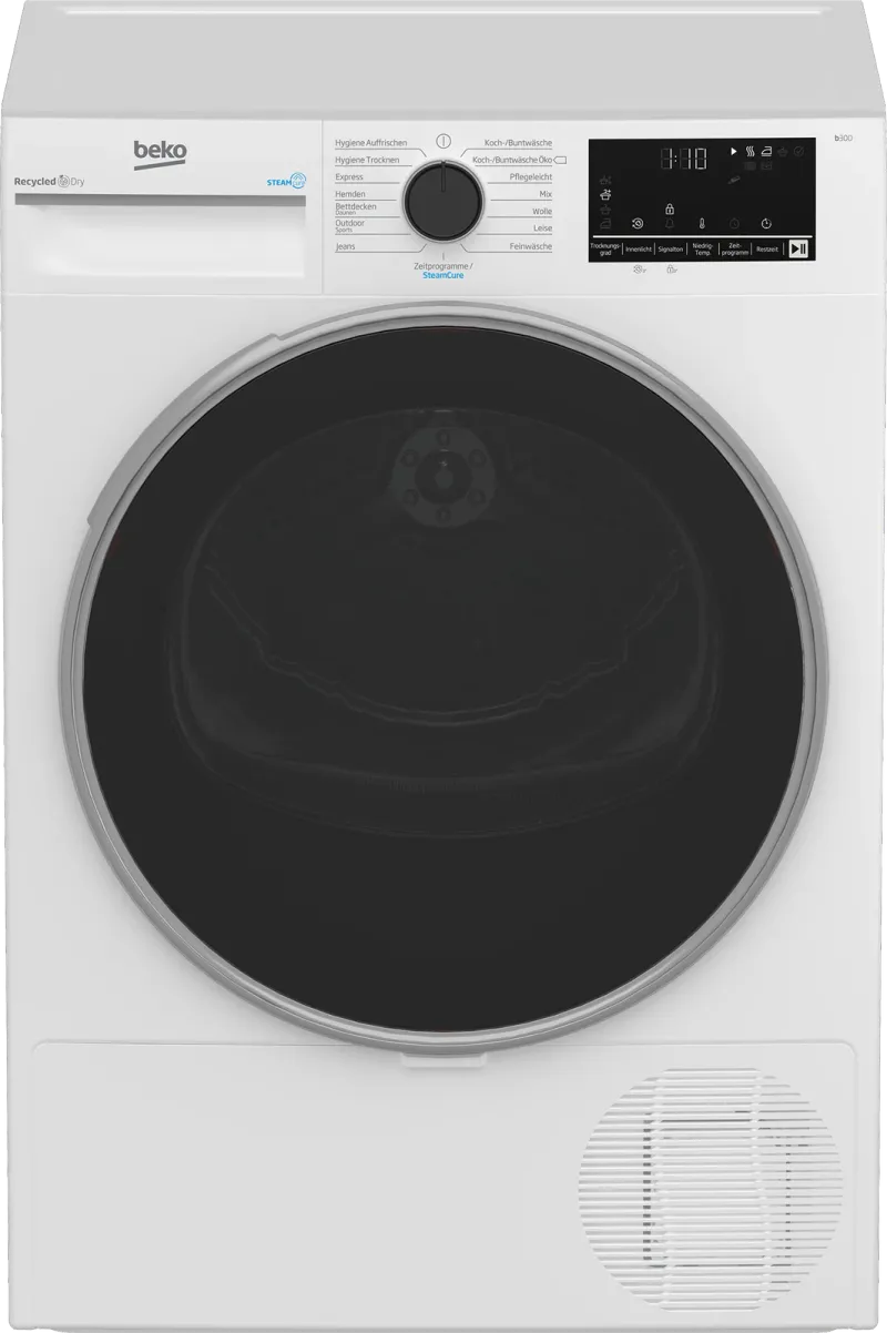 Beko B3T42249S (8 kg, heat-pump) tumble dryer — view 1