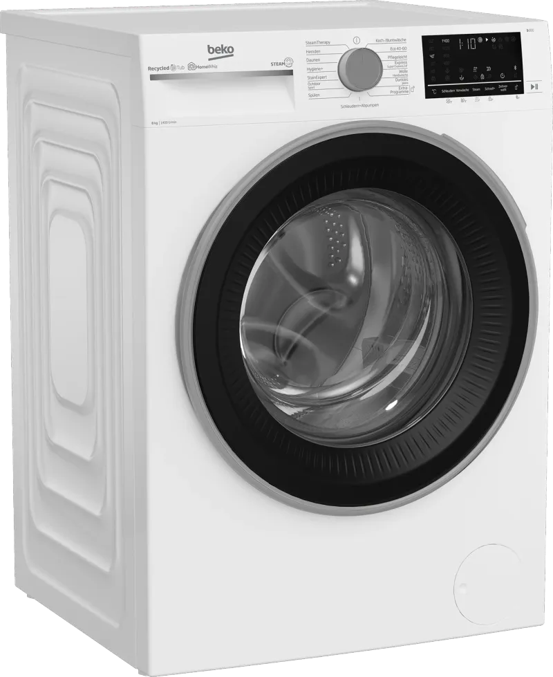 Beko B3WFU58415W1 (8 kg, 1400 rpm) washing machine — view 2