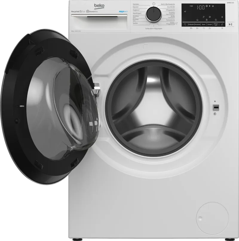Beko B5WFU58418W (8 kg, 1400 rpm) washing machine — view 3