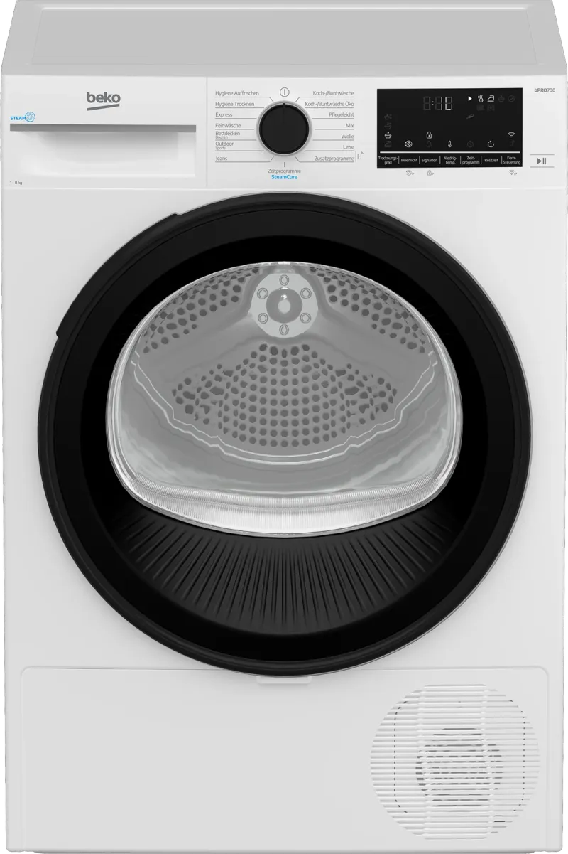 Beko B7T88209 (8 kg, heat-pump) tumble dryer — view 1