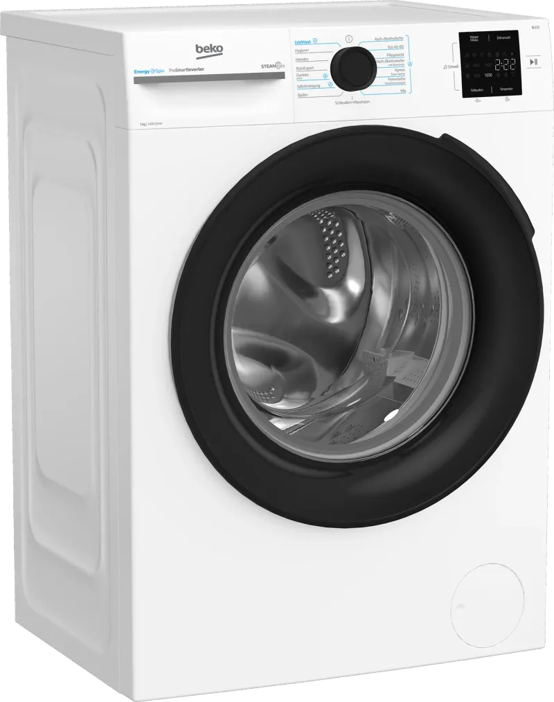 Beko BM3WFU3741X (7 kg, 1400 rpm) washing machine — view 2