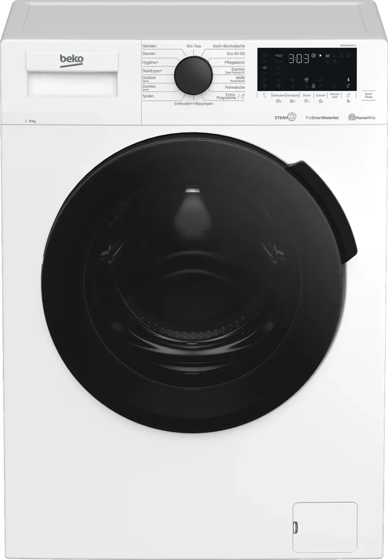 Beko WMC81464ST1 (8 kg, 1400 rpm) washing machine — view 1