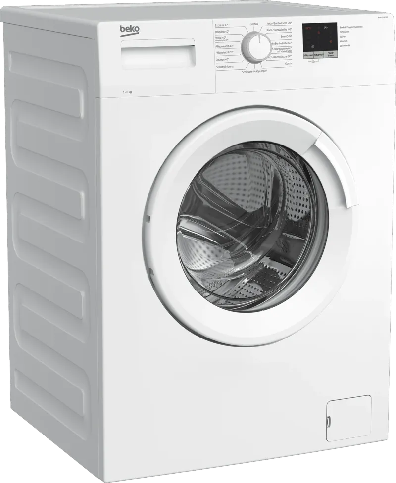 Beko WML61023N1 (6 kg, 1000 rpm) washing machine — view 2