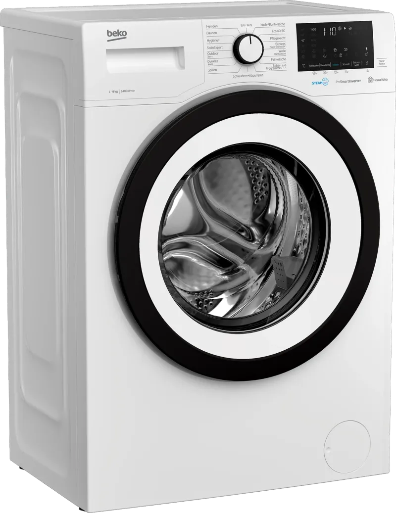 Beko WMO91465STR1 (9 kg, 1400 rpm) washing machine — view 2
