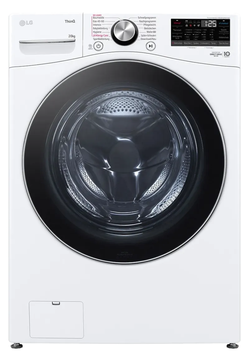 LG F0WVT202 (AI DD, TurboWash 360) washing machine — view 1