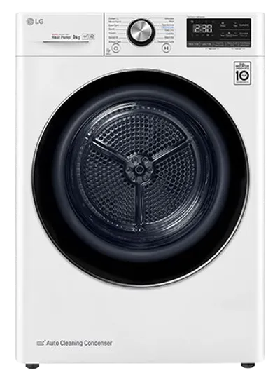 LG FDV909W (Dual Inverter HeatPump, Eco Hybrid) tumble dryer