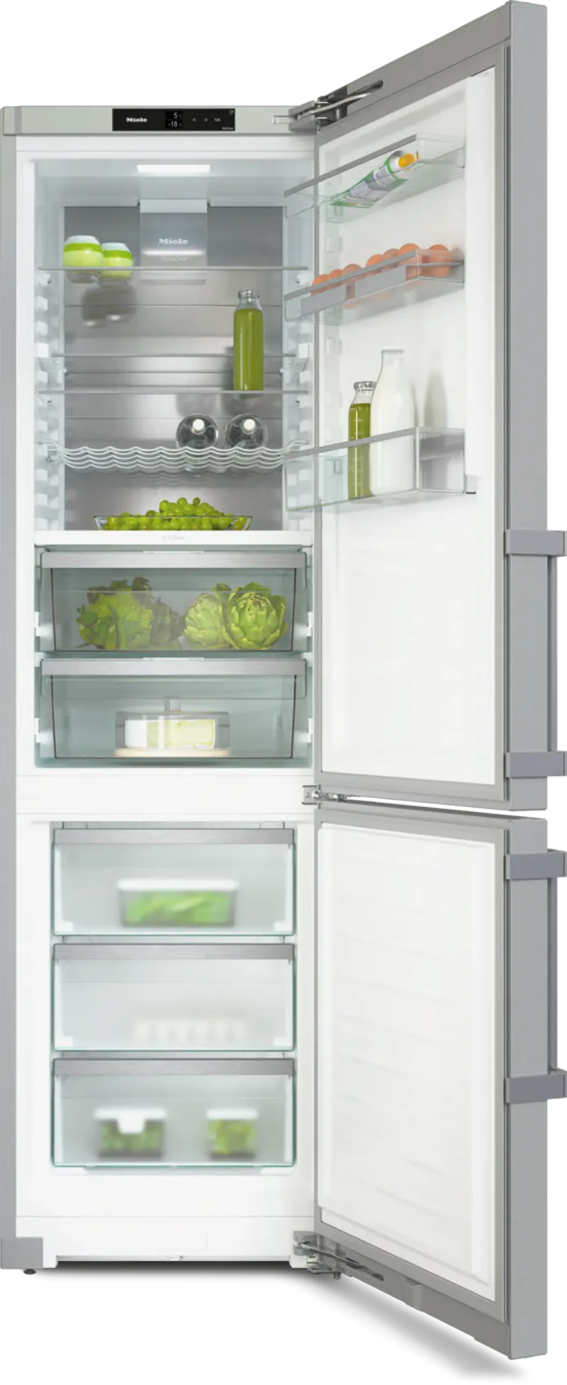 Miele KFN 4799 AD Edelstahl CleanSteel refrigerator — view 2