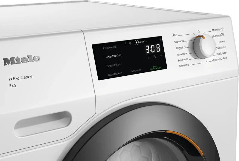 Miele TEC655WP 8kg tumble dryer — view 3