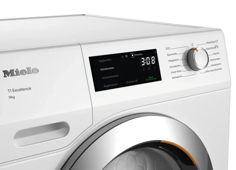 Miele TEH795WP 9kg tumble dryer — view 3