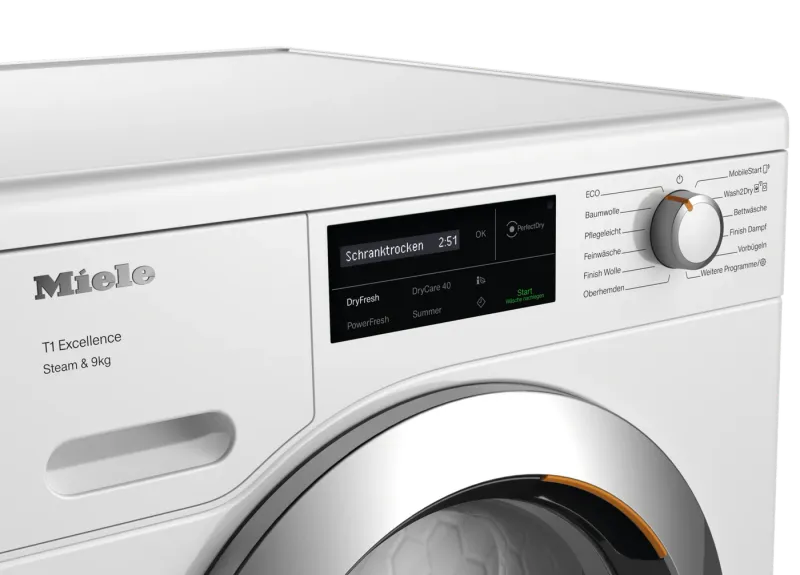 Miele TEL785WP Steam&9kg tumble dryer — view 3