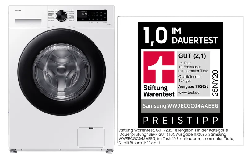 Samsung WW9ECGC04AAEEG washing machine — view 1