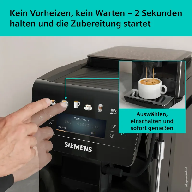 Siemens EQ600 iAroma TP601E09 coffee machine — view 4