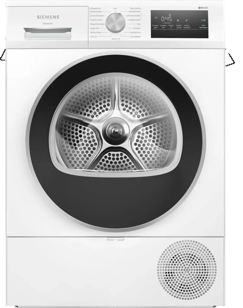 Siemens iQ300 WT45HV0EM tumble dryer — view 1